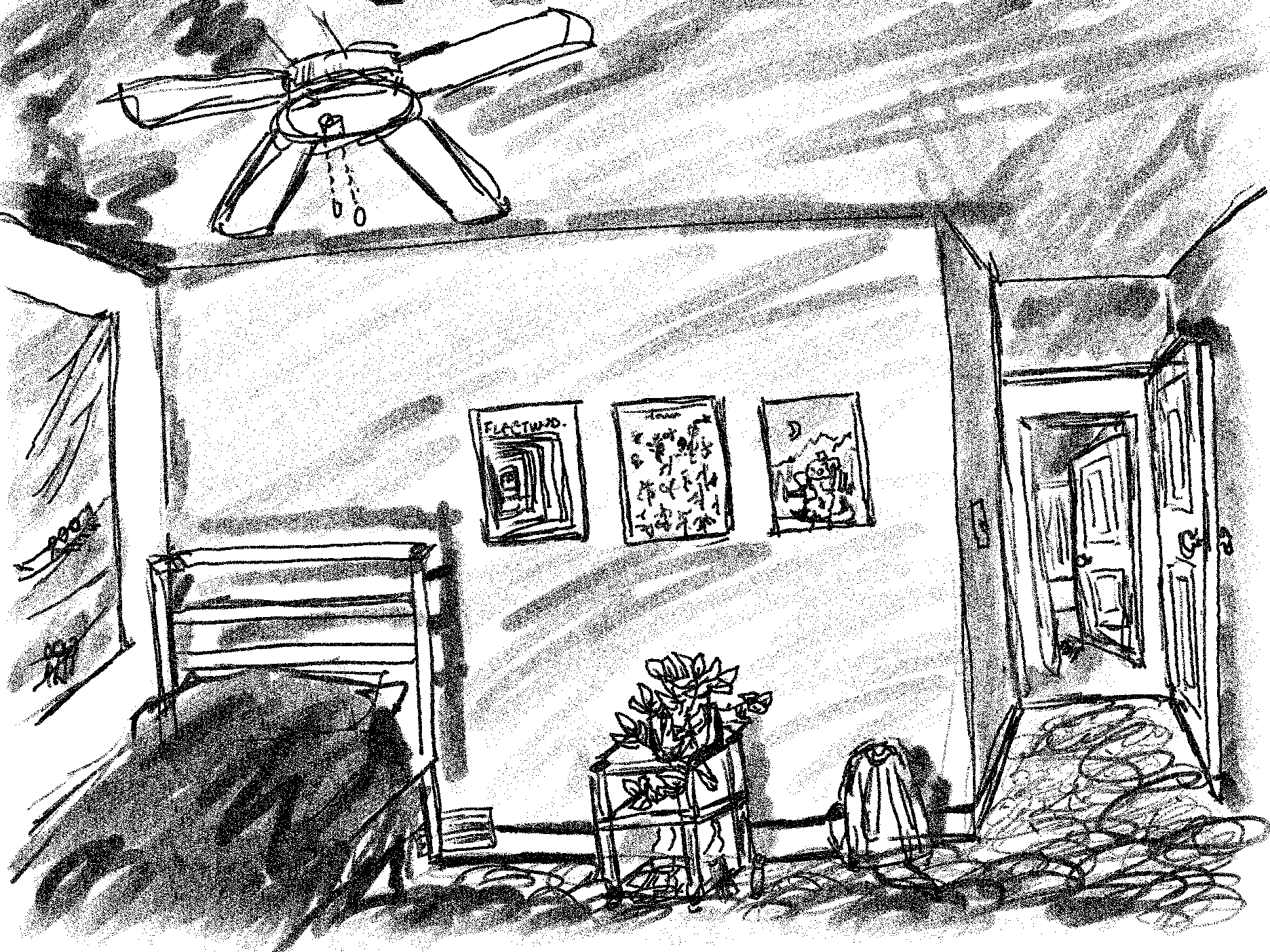 room interior sketch